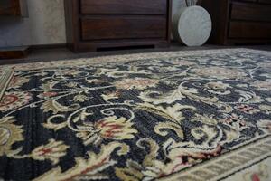 Makro Abra Kusový koberec ZIEGLER 034 tmavě šedý / krémový Rozměr: 133x190 cm
