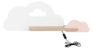 LED Dětské nástěnné svítidlo s poličkou CLOUD LED/5W/230V bílá/růžová