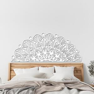 Dřevo života | Dřevěná mandala k posteli ŽIVOST | Rozměry (cm): 90x38 | Barva: Bílá