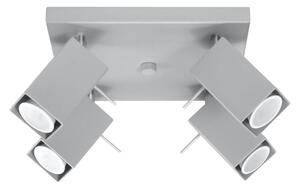 Sollux SL.0458 - Bodové svítidlo MERIDA 4xGU10/40W/230V šedá