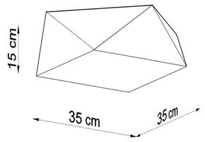 Sollux SL.0691 - Stropní svítidlo HEXA 2xE27/60W/230V stříbrná