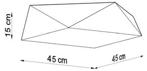 Sollux SL.0694 - Stropní svítidlo HEXA 3xE27/60W/230V stříbrná