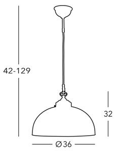 Kolarz 731.32.22 - Lustr na lanku NONNA 1xE27/75W/230V zelená