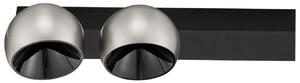 Černo-stříbrné stropní LED světlo Nova Luce Lusa 36 cm
