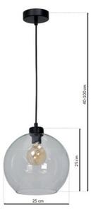 Nástěnné svítidlo SANTIAGO 1xE27/60W/230V čirá