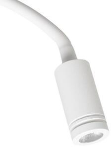 LED Flexibilní nástěnná lampička s USB BASE LED/8W+LED/2W/230V bílá