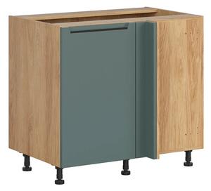 BRW Kuchyně Family Line Iris DNW-110/82/65-P/B, boho green matt
