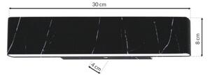 LED Nástěnné svítidlo PIERCE LED/12W/230V 30 cm černá