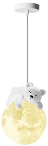 TooLight Dětský závěsný lustr White Bear bílý