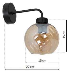 Nástěnné svítidlo SOFIA 1xE27/60W/230V hnědá