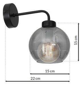 Nástěnné svítidlo SOFIA 1xE27/60W/230V černá