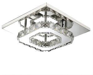 TooLight Křišťálové stropní LED svítidlo APP406-C chrom/neutrální bílá