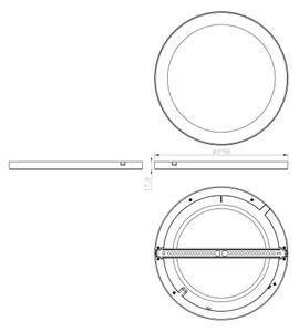 Globo 12379-24W - LED Stropní svítidlo LASSE LED/24W/230V