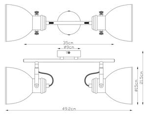Globo 54018-2S - Bodové svítidlo WIHO 2xE27/40W/230V