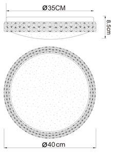 Globo 41749-22 - LED Stropní svítidlo OVI LED/22W/230V