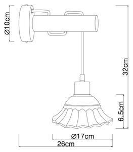 Globo 54050W - Nástěnné bodové svítidlo JOWITA 1xE27/40W/230V
