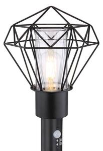 Globo 31357S - Venkovní lampa se senzorem HORACE 1xE27/15W/230V IP44