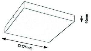 Rabalux - LED Stropní svítidlo LED/18W/230V 3000-6000K IP44 černá