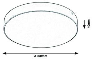 Rabalux - LED Stropní svítidlo LED/24W/230V 2800-6000K IP44 bílá
