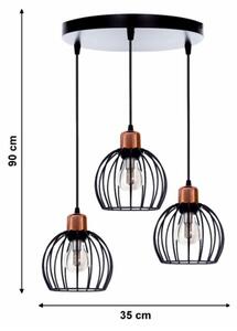 Lustr na lanku CELTA 3xE27/40W/230V