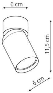 Light Prestige Pointa stropní světlo 1x8 W černá LP-6398/1WSBK
