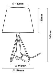 Lucide 47500/81/11 - Stolní lampa GITTA 1xE14/40W/230V černá