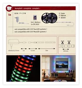Paulmann 70514 - LED RGB/15W Stmívatelný pásek SIMPLED 7,5m 230V + DO