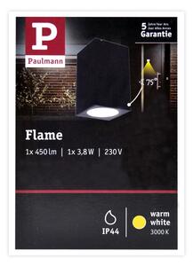 Paulmann 94327 - LED/3,8W IP44 Venkovní nástěnné svítidlo FLAME 230V antracit