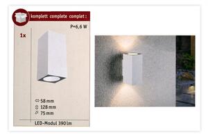 Paulmann 94330 - 2xLED/2,8W IP44 Venkovní nástěnné svítidlo FLAME 230V bílá