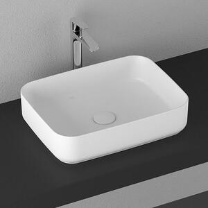 Isvea Infinity umyvadlo 50x36 cm obdélníkový na pult bílá lesk 10NF65050