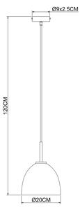 Globo 15464H - Lustr na lanku ADARA 1xE27/60W/230V