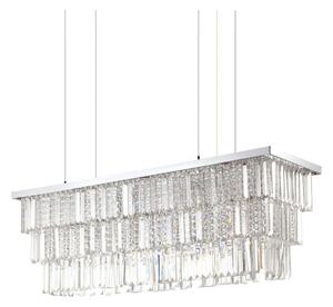 Ideal Lux - Křišťálový lustr na lanku MARTINEZ 8xE14/40W/230V chrom