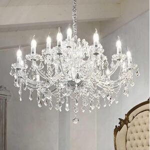 Ideal Lux - Křišťálový lustr na řetězu NAPOLEON 18xE14/40W/230V pr. 96 cm chrom