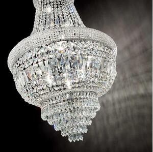 Ideal Lux - Křišťálový lustr na řetězu DUBAI 10xE14/28W/230V pr. 52 cm chrom