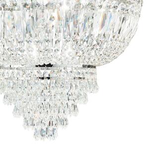 Ideal Lux - Křišťálový lustr na řetězu DUBAI 10xE14/28W/230V pr. 52 cm chrom