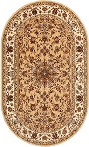 Oválný koberec Agnella Standard Samir béžový Rozměr: 100x180 cm