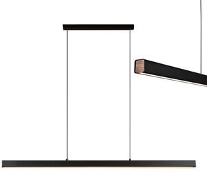 TooLight Závěsný LED lustr APP1448-CP 100 cm černý/neutrální bílá