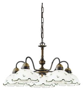 Kolarz 731.85.21 - Lustr na řetězu NONNA 5xE27/75W/230V zelená