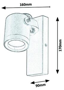 Rabalux - Venkovní nástěnné bodové svítidlo 1xGU10/35W/230V IP44