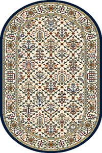 Oválný koberec Agnella Standard Tamir Krémový Rozměr: 100x180 cm