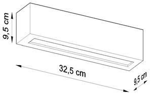 Sollux SL.0878 - Nástěnné svítidlo VEGA 1xE27/60W/230V černá