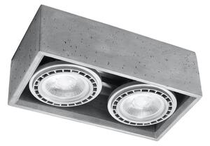 Sollux SL.0884 - Stropní svítidlo QUATRO 2xGU10/40W/230V beton