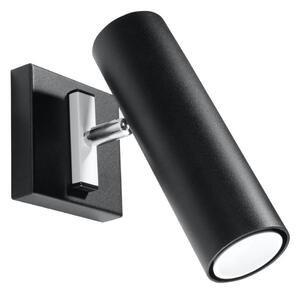 Sollux SL.0498 - Nástěnné bodové svítidlo DIREZIONE 1xGU10/40W/230V černá