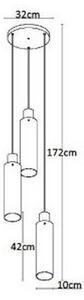 Lucide 74404/13/65 - Lustr na lanku ORLANDO 3xE27/40W/230V