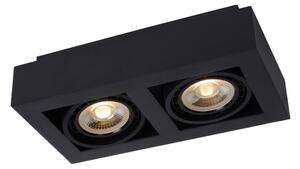 Lucide 09120/24/30 - LED Stmívatelné bodové svítidlo ZEFIX 2xGU10/12W/230V černá