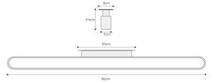 Lucide 04209/18/30 - LED Koupelnové nástěnné svítidlo MADELON LED/18W/230V IP44