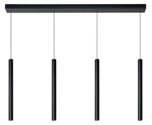 Lucide 74403/04/30 - LED Stmívatelný lustr na lanku LORENZ 4xLED/4W/230V černá