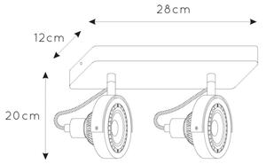 Lucide 31931/24/31 - LED Stmívatelné bodové svítidlo TALA 2xGU10/12W/230V bílá