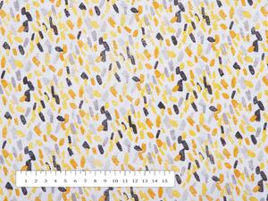 Biante Dekorační prostírání na stůl Leona LN-045 Žlutošedé čárky na bílém 30x40 cm