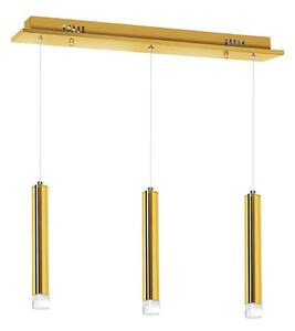 LED Lustr na lanku GOLDIE 3xLED/15W/230V zlatá